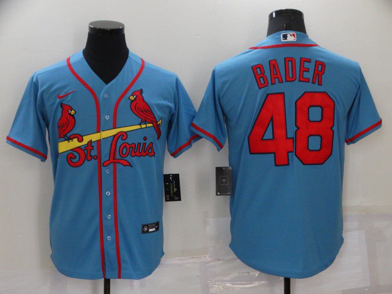 Men St.Louis Cardinals #48 Bader Blue Game Nike 2022 MLB Jersey->st.louis cardinals->MLB Jersey